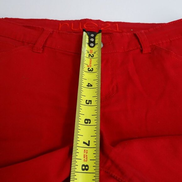 Rue21 Red Super Skinny Jeans Juniors Women Size 5-6 Regular Pockets - Picture 8 of 10